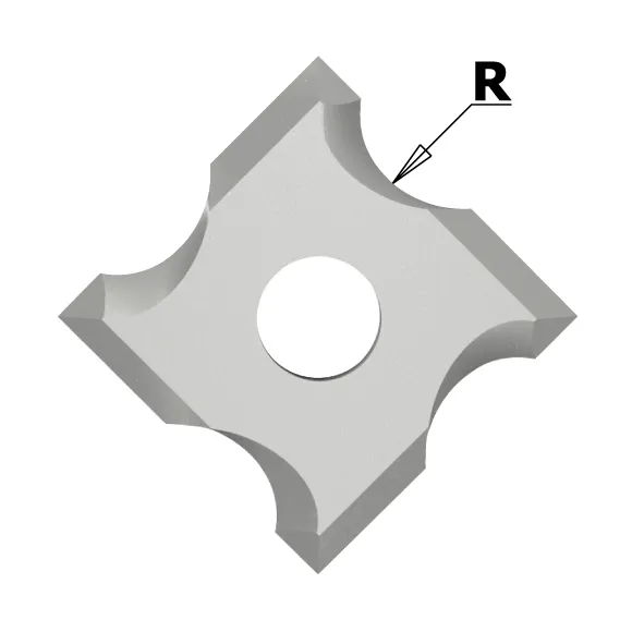 IGM N034 Žiletka tvrdokovová radiusová - R1 mm MDF+